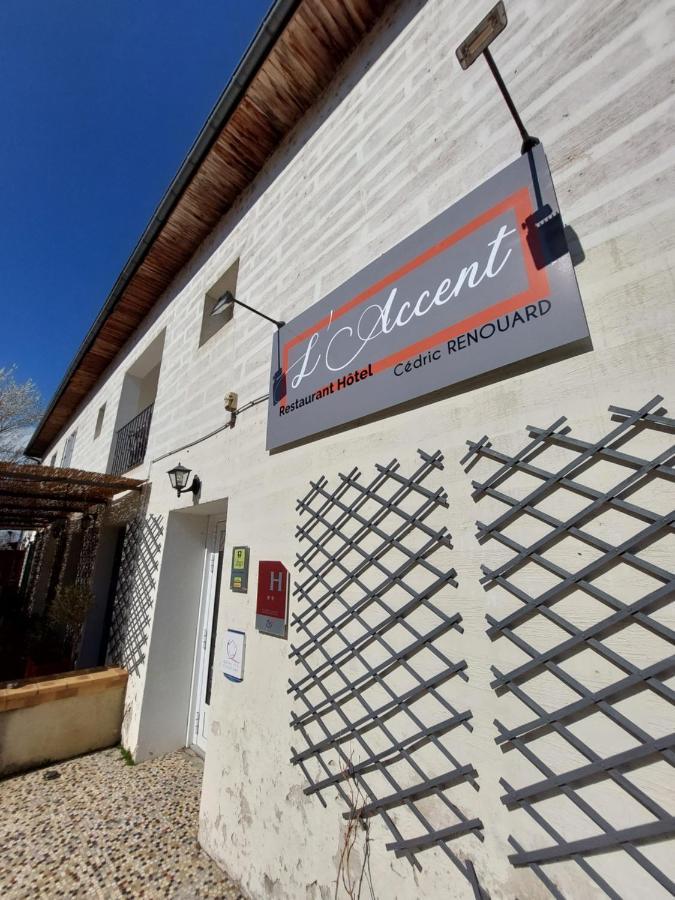 L'Accent - Hotel 2 Etoiles Et Restaurant - Logis Hotels Astaffort Eksteriør billede